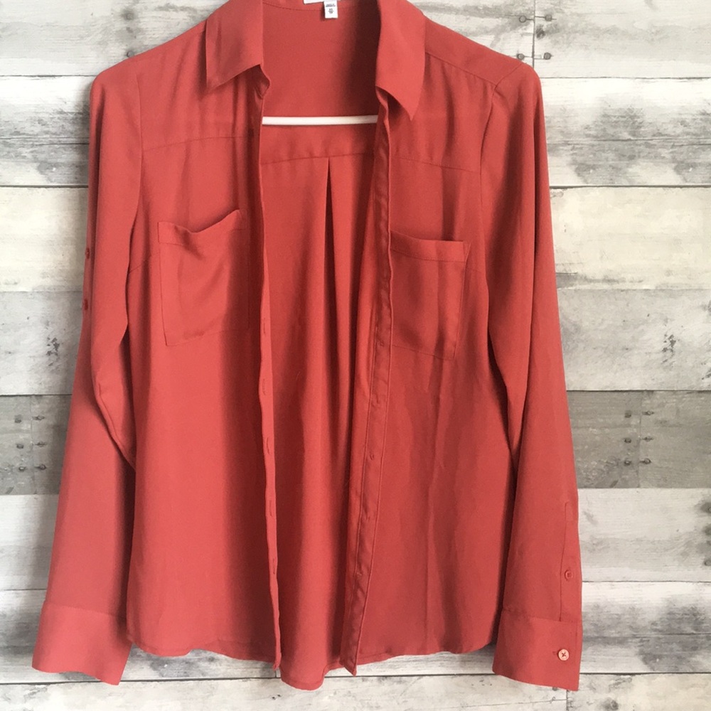 Express Portfolio button down top Size XS
